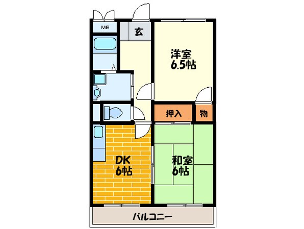 サンサーラタツミの物件間取画像